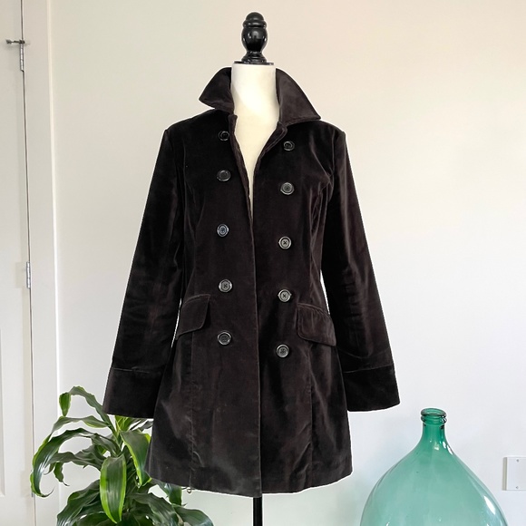 **SOLD** Vintage Mossimo velvet car coat - Sz M - Picture 1 of 9